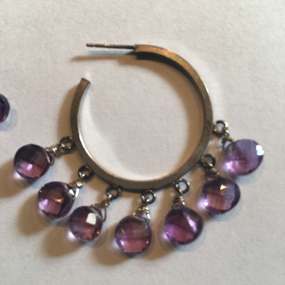 Hoop Earrings - 7th Chakra: Self-Knowledge
